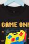 Black Boy's 100% Cotton Game Printed Short Sleeve Knitted T-Shirt Tkdss25Ts00116 - 4