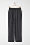 Antrasit Wide Leg Bol Kumaş Baggy Pantolon TMNSS23PL00039 - 8