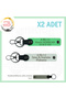 To Biker Friends, Emergency Keychain with Name Plate and a Rh+ Blood Type Lettering, White-F Green-Gr