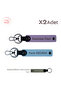 Set of 2 Keychains with Names Written, Purple-Violet-Sky Blue-Grey, New Year's Gift to Uncle