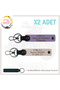 Name Plate and 0 Rh (+) Blood Group Written Gift X2 Keychain Set, Purple-Powder-Laci, Special for Biker Style