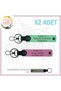Name Plate and a Rh (+) Blood Group Written 2-Piece Keychain Set Gift, Green-Pink-Gr, Speed Lovers