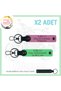Name Plate and a Rh (+) Blood Type Written Leather X2 Keychain, Pink-F Green-Syh, Special for Speed Enthusiasts