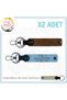 Name Plate and a Rh (-) Blood Group Written Biker Keychain Set of 2, Coffee-Blue-Sk, for Safe Driving
