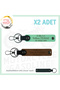 Biker X2 Keychain, Coffee-Green-Syh, Motorcycle Lovers, Name Plate and 0 Rh + Blood Group Written