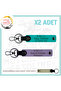 Emergency Keychain, Purple-K Turquoise-Sk, Special for Motorcycle Lovers, Name Plate and B Rh (+) Blood Group