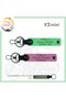 Name Plate and 0 Rh (-) Blood Group Written Leather X2 Keychain, Pink-F Green-Gr, Speed Freaks Special
