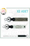 Meaningful Gift 2 Keychain, Ash Grey-White-Syh, Motrocuya Name Plate and B Rh (+) Blood Group Written