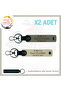Name Plate and a Rh (+) Blood Group Written X2 Keychain, Ash Grey-S Coffee-Navy, Special for Motor Lovers