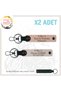 Name Plate and 0 Rh (-) Blood Group Written X2 Keychain Set, Yavruağzı-Pudra-Syh, Special for Speed Lovers