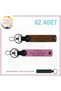 Personal X2 Keychain, Coffee-Pink-Syh, Name Plate a (-) Blood Group Written for Motorcycle Lovers