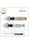 Name Plate and 0 Rh - Blood Group Emergency Keychain X2, White-S Coffee-Gr, Motorcycle Adventurers