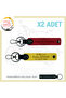 Set, Red-Yellow-Syh, Special Name Plate for Car Users B Rh (+) Blood Group Written 2-Piece Keychain