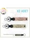 X2 Keychain, Yavruağzı-S Coffee-Gr, Name Plate for Motorcycle Lovers 0 Rh (+) Blood Group Written