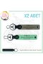 Name Plate for Speed Lovers, Gift X2 Keychain with Blood Type B Rh (-) Written, Ash Grey-Green-Navy