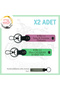 Name Plate and B Rh (+) Blood Group Written Leather X2 Keychain, Pink-F Green-Gr, Speed Enthusiasts Exclusive
