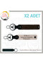 Name Plate and B Rh (-) Blood Group Written X2 Keychain, Powder-K Coffee-Laci, Special for Motorcycle Lovers
