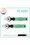 Legendary Motorcyclists Exclusive, Meaningful Gift X2'Li Keychain with Name Plate and a Rh (-) Written, Green-Syh
