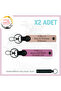 Bikera Valuable Gift with Name Plate and 0 Rh (+) Blood Group Written X2 Keychain, Puppy-Pink-Syh