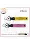 0 Rh (-) Blood Group Written Emergency X2 Keychain, Yellow-Pink-Sk, Gift for Motorcyclist, Name Plate