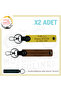Name Plate and 0 Rh (+) Blood Group Written X2 Keychain, Coffee-Yellow-Navy, Motorcycle Enthusiasts