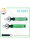 X2 Keychain, Green-F Green-Laci, Motorcycle Driver's Custom Name Plate B Rh (+) Blood Group Written
