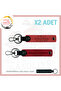 Custom Name Plate and a Rh (+) Blood Group Lettering Leather X2 Keychain for Biker, Pomegranate Flower-Red-Syh