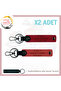 Name Plate and a Rh (-) Blood Group Written X2 Keychain, Pomegranate Flower-Red-Navy, Special for Passengers