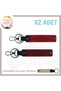 For Motor Enthusiasts, X2 Keychain Gift with Name Plate and B Rh (-) Blood Type Lettering, Red-F Green-Sk