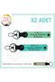 Name Plate and a Rh (-) Blood Group Written X2 Keychain Suit, Green-Turquoise-Sk, Special for Motor Lovers