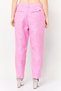Women Slim Fit Floral Print Straight Leg Pants, Pink - 4