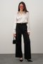 Women's Cream Satin Shirt Wide Size Range - 2