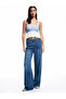 Gimped Embroidered Scallop Detailed Square Neck Strappy Crop Blouse - 2