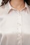 Women's Cream Satin Shirt Wide Size Range - 5