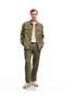 Linen Chino Trousers with Belted Waist and Pocket Detail