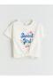 Crew Neck Printed Girl's T-Shirt (S5)