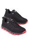 Men's Sports Outdoor Boat Shoes BLACK - RED - 3