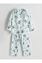 Printed Combed Cotton Girls' Pajama Set (S5)
