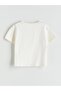 Crew Neck Printed Girl's T-Shirt (S5) - 2