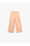 Cotton Embroidered High Waist Wide Leg Trousers - 2