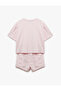 Cotton Crew Neck Short Sleeve Floral Shorts Pajama Set - 5