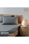 3-Piece Microfiber King (180x200cm) Plain Fitted Sheet Set - 4