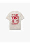 Cotton Short Sleeve Crew Neck Printed T-Shirt - 2