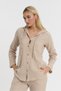 Women's Shirt - Muslin Hooded Shirt - 1030