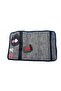 Sti̇lo Fabric Quadruple Pen Bag Patterned (Crazy Girl and Kitten) - 4