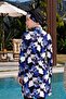 Lycra Patterned Hijab Swimsuit with Quick Drying Tights 2520 - 5