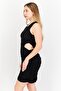 Women Cut Out Ruched Mini Dress, Black - 4