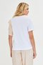 Beige Sleeve Ruffle T-Shirt Linen Pants Set - 4