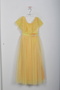 Girl's Tulle Lace Floral Belted Evening Dress - 2