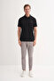 Slim Fit Polo Neck Lycra Comfortable Plain Knitted T-Shirt 4008 - 2